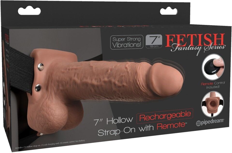 Fetish Fantasy Series Strap-On Creux avec Télécommande Rechargeable