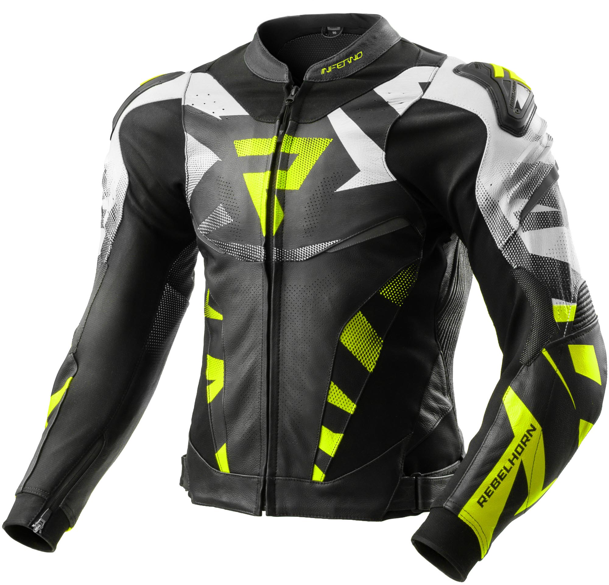 Rebelhorn Inferno Motorrad Lederjacke RH-LJ-INFERNO-29-52