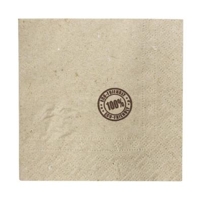 MONOUSO - Bio Cocktailservietten mit Rand 20x20cm 2-Lagig (3.200 Stück)