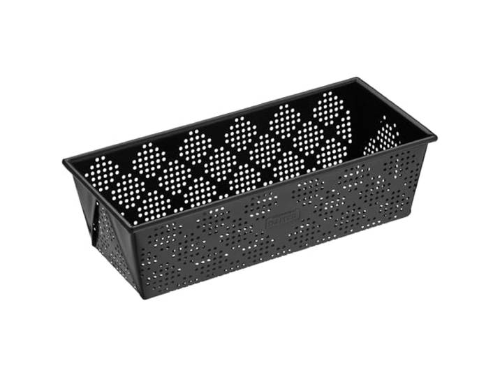 Original Kaiser Inspiration Brotbackform perforiert 25 cm, Backform für 750g Brote, Kastenform Kuchen/ Brote, antihaftbeschichtet, sauerteigbeständig, Schwarz