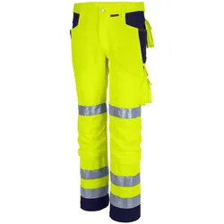 QUALITEX HIGH QUALITY WORKWEAR Bundhose PRO WS warngelb/marine Damen: 64 Herren: 70