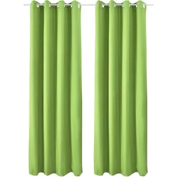 VORHANG Amelie TO mit Öse 140x245cm Grün (2tlg)