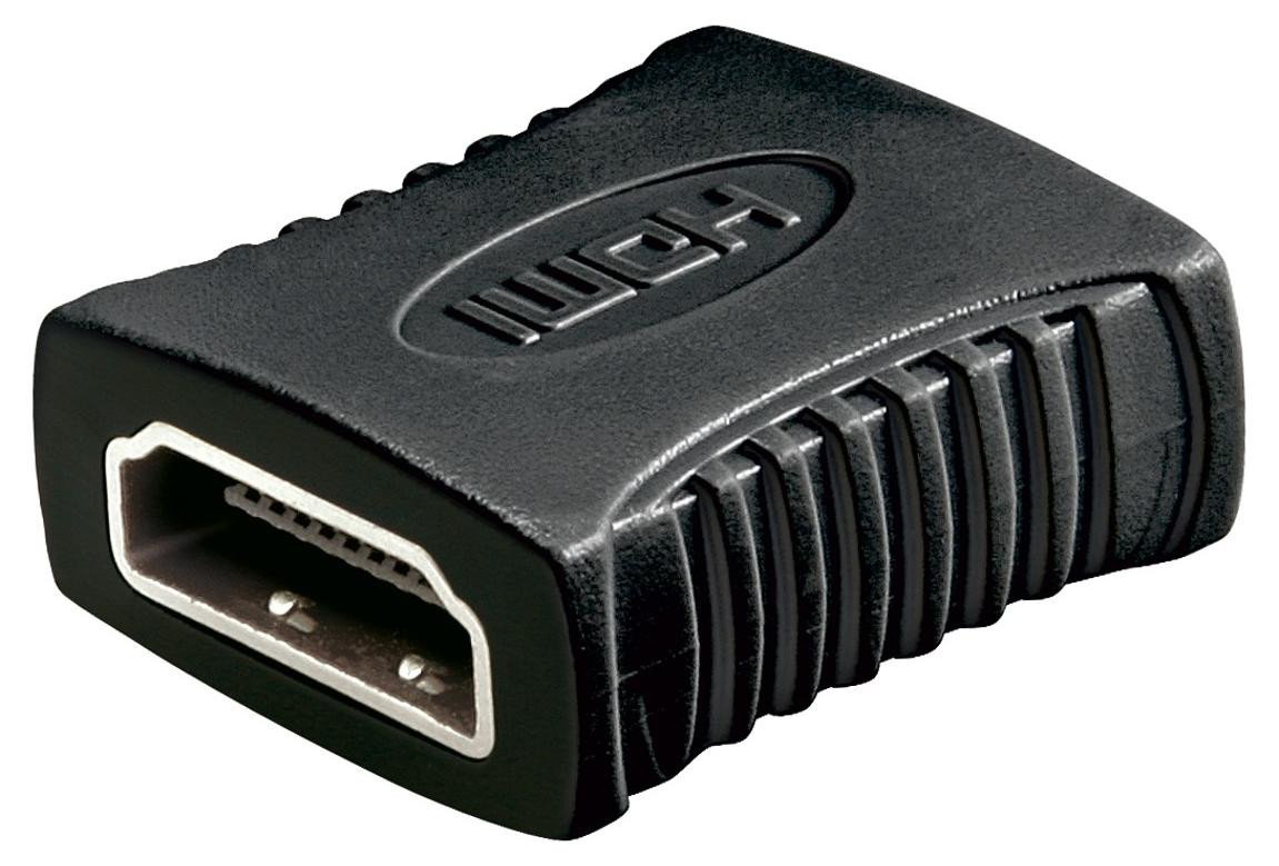 Goobay HDMI Adapter Kuppeling zwart vernikkeld