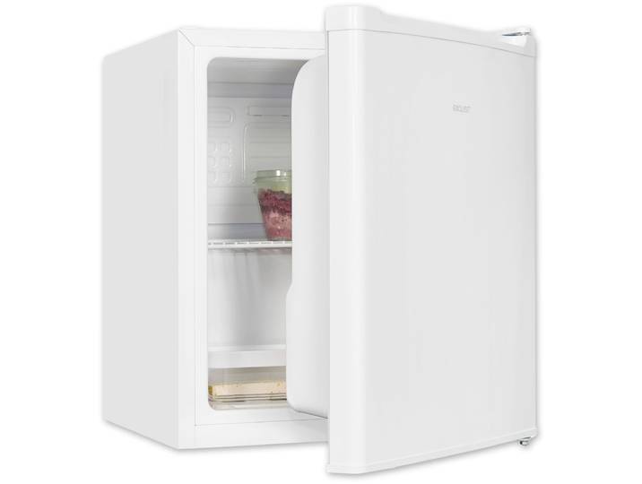 EXQUISIT Kühlschrank KB05-V-040E , Energieeffizienz: E, silber (weiß), Rechtsanschlag, Kühlschränke, Perfekt für Snacks & Getränke: kompakt, flexibel und platzsparend, Kühlschrank