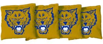 Skip's Garage Fort Valley State Wildcats Gold Cornhole Bags