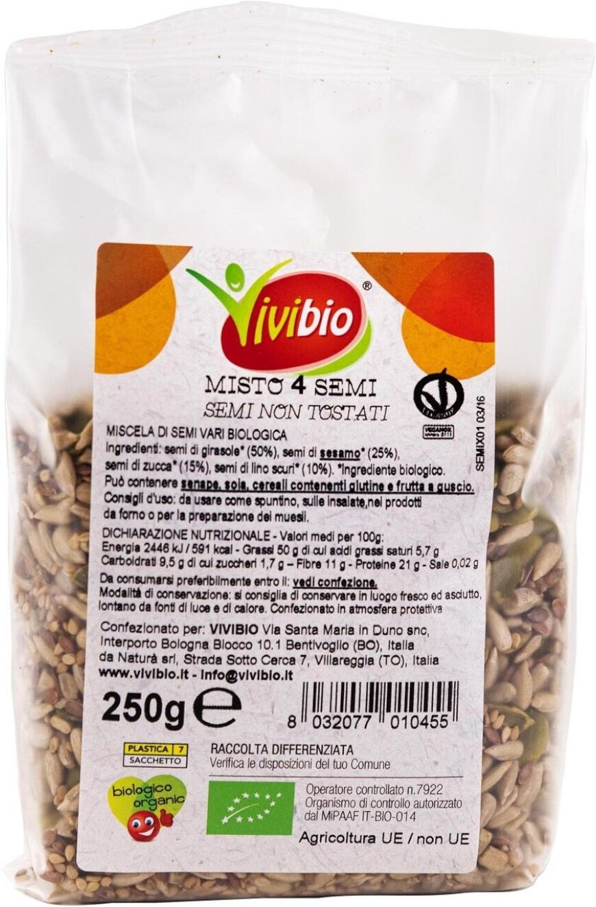 VIVIBIO Misto 4 Semi 250 Grammi 