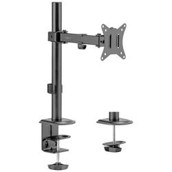 LogiLink BP0170 Monitor-Tischhalterung 1 Display(s) Schwarz Drehbar, Höhenverstellbar, Neigbar, Rotierbar, Schwenkbar