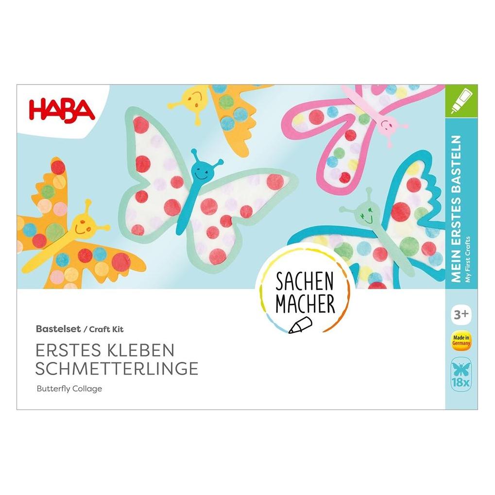 Haba Bastelset - Erstes Kleben Schmetterlinge (2012675)