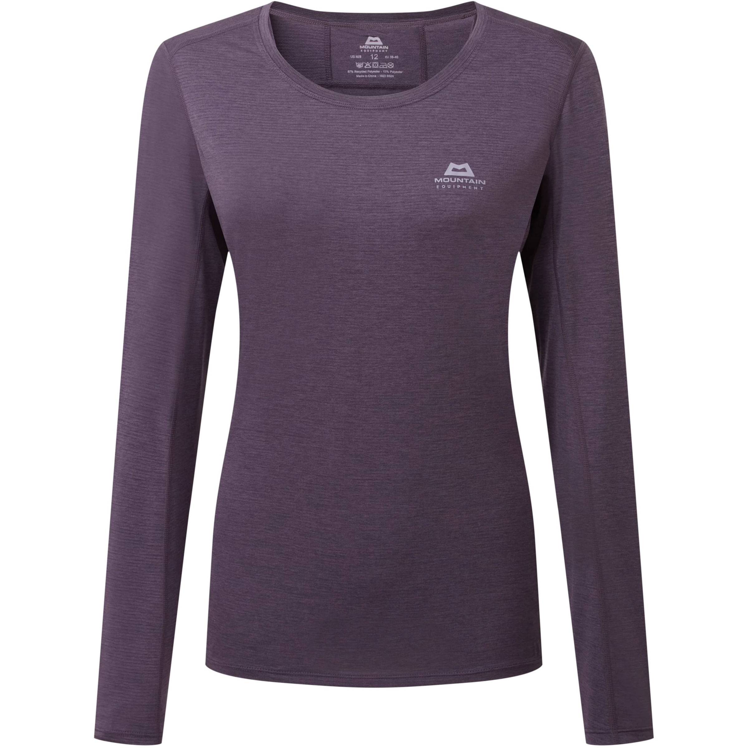 Mountain Equipment Tempi Damen Longsleeves lila Größe M Trekking Geruchsneutralisierend