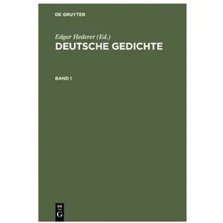 Deutsche Gedichte, Sprachbücher von Edgar Hederer