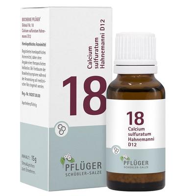 Biochemie Pflüger 18 Calcium sulfuratum D 12 Glob. 15 g Globuli