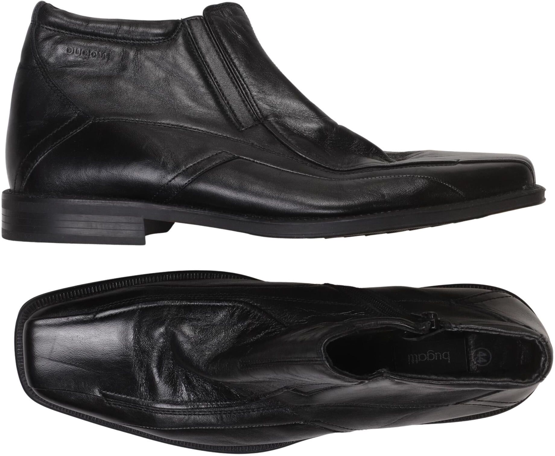 Bugatti Herren Stiefel, Schwarz, Gr. EU 44, Leder - Second Hand