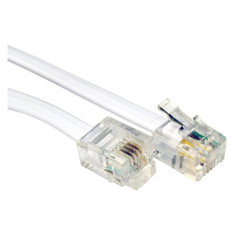 Cables Direct CDL 2m RJ11 to RJ11 Modem - Wh (88BT-102)