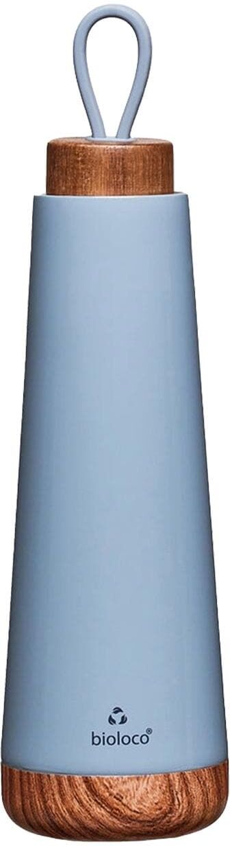 Thermoflasche "BioLoco loop 500 ml", blau, Trinkflaschen, 500ml, Edelstahl, Silikon, Thermoflasche blau 500ml