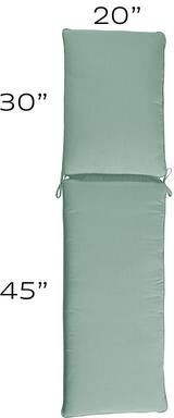 Replacement Chaise Cushion - 20x75 - Fast Dry, Canvas Fern - Ballard Designs