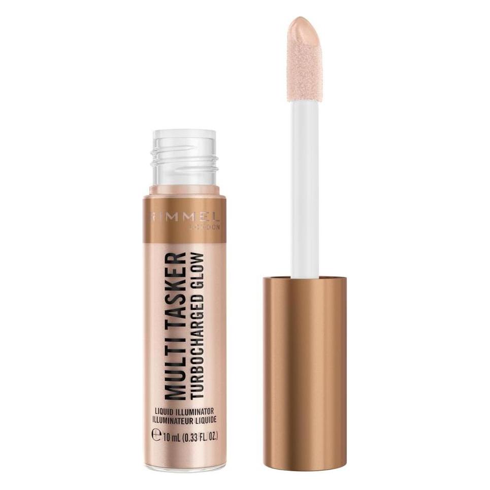 Rimmel London Illuminatore Liquido Glow Turbo Multi Tasker (004 Chelsea Glow, Highlighter, 10 ml) (62915625)