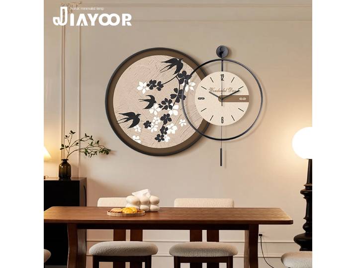 Peintures décoratives Led médiévales modernes avec horloges, décoration de maison, salon, chambre à coucher, canapé, salle à manger, peintures murales