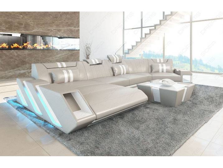 Leder Couch Apollonia C-Form