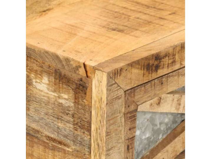 Brun Table console - CLARENCE - Meuble couloir - 110x30x76 cm - Bois de manguier massif CC335