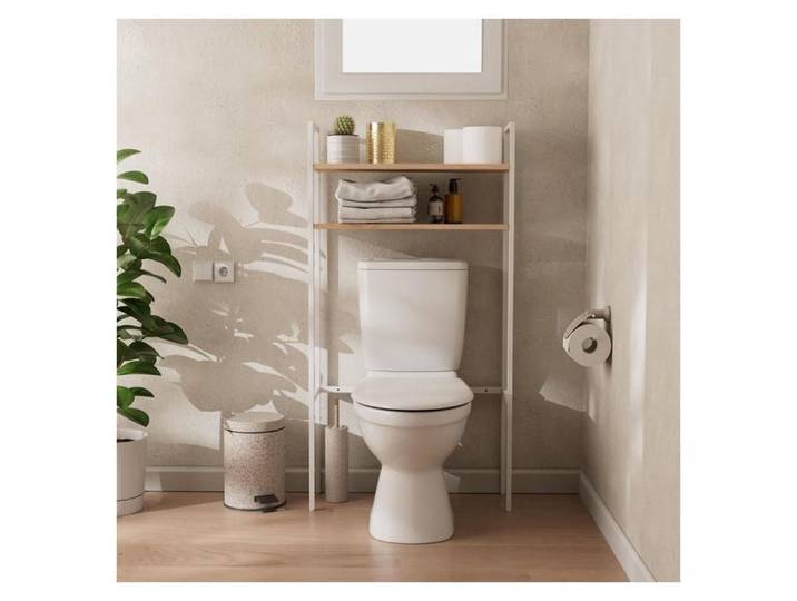 Etagère pont wc bas blanc TADO
