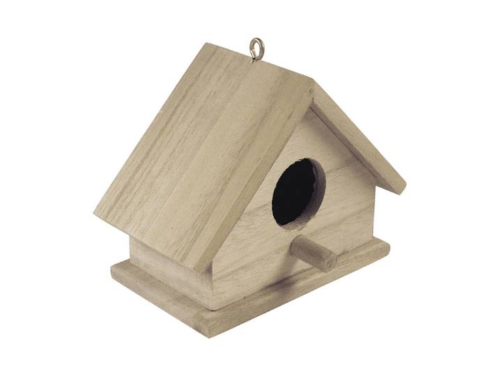 Rayher Holz Vogelhaus 13.5 × 7.5 × 10 cm