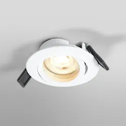 OSRAM Einbauleuchte mit Twist Lock schwenkbar mit warmweißem Licht - Rahmen aus lackiertem Metall mit auswechselbarer Osram GU10 LED