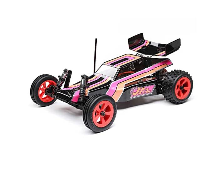 LOSI 1/16 Mini JRX2 2S 2WD RTR Brushed Buggy (Battery & Charger Included), Black