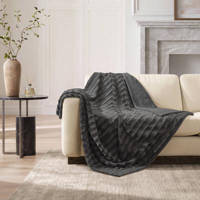 Madison Park Duke Long Fur Throw