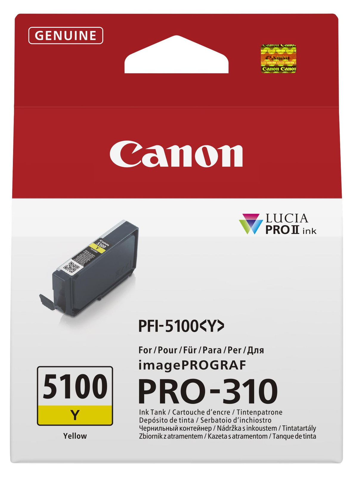 Canon PFI-5100 Y Yellow PRO-310 Inktcartridge