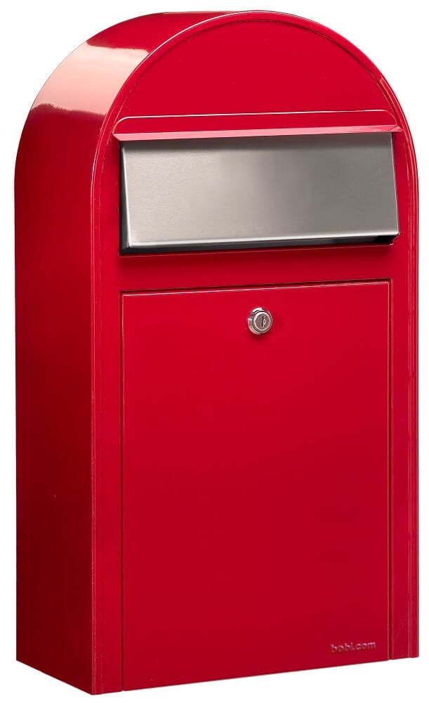 Bobi Brievenbus Grande S 3001 i Wandmontage Helderrood