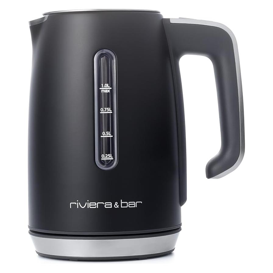 Riviera & Bar riviera&bar LILA Wasserkocher Stainless Steel 1L Black (1 l) (BBT729)