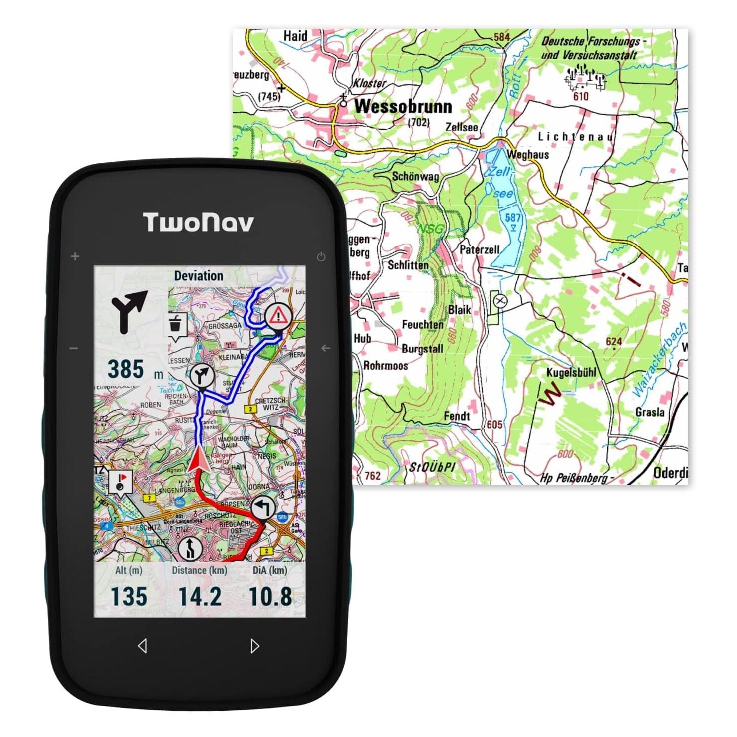 TwoNav Outdoor GPS mit 3,2-Zoll-Display für MTB, Fahrrad, Trekking und Navigation (3.20") (58251394)