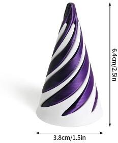 Inspire Essentials 3D Printed Rotating Pyramid Fidget Toy Anti Stress Spiral Cone 9 s