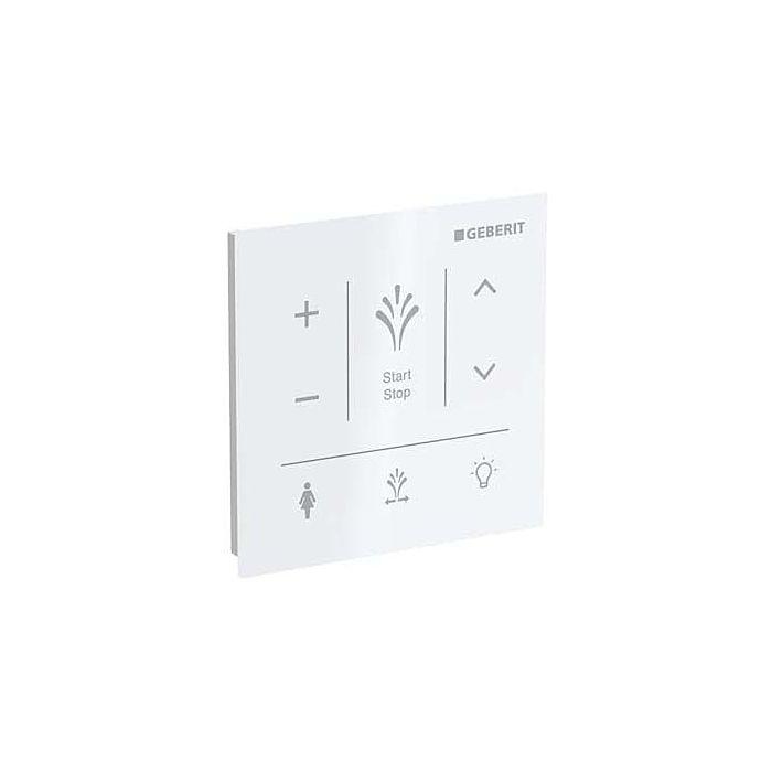 Geberit AquaClean Wandbedienpanel 147041SI1 zur Aufputz-Montage, Oberfläche Glas/Farbe weiß