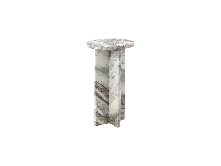 Table d'appoint D30xH55 cm en marbre Nature Jasmia