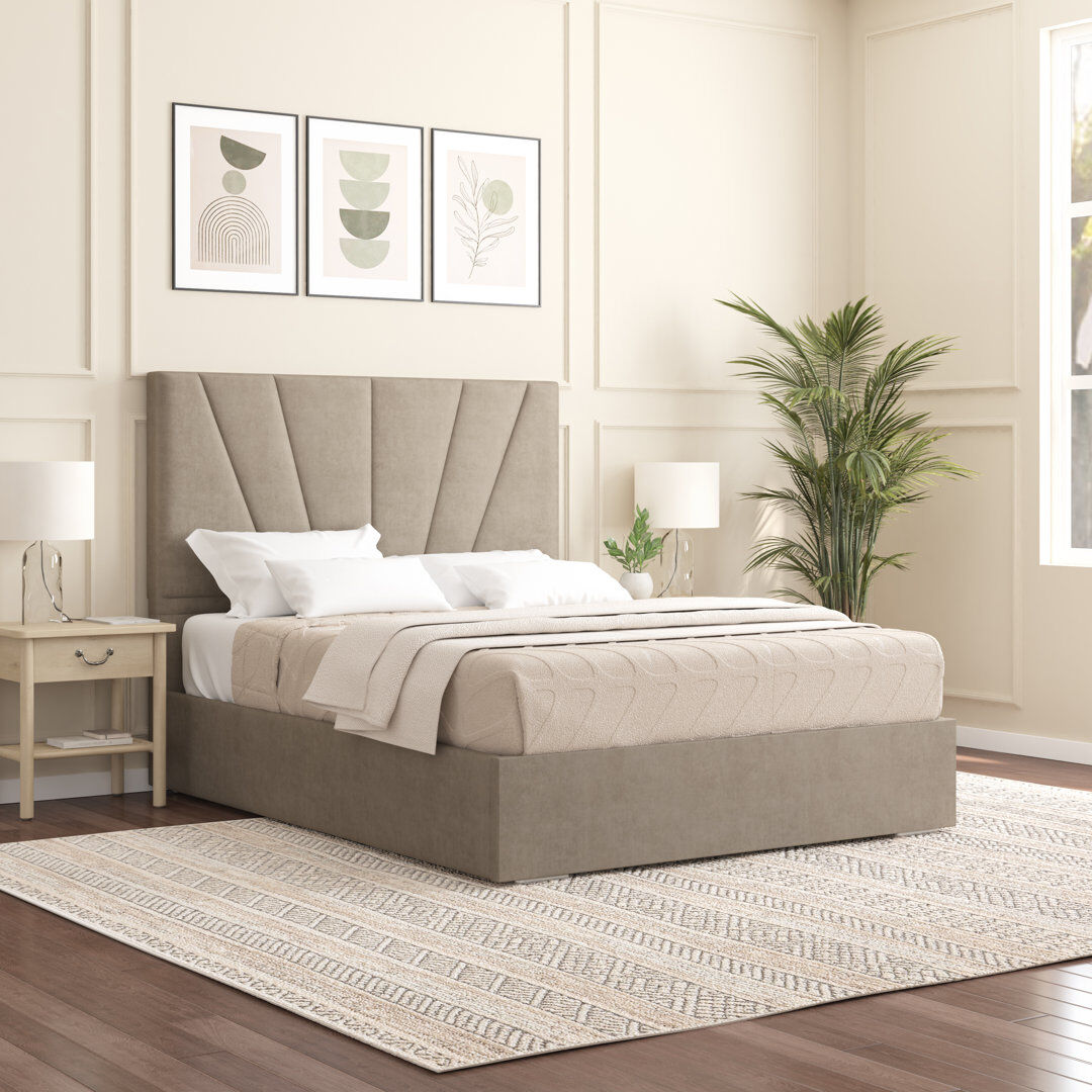 Canora Grey Alahnna Upholstered Bed Frame Coffee Single (3')