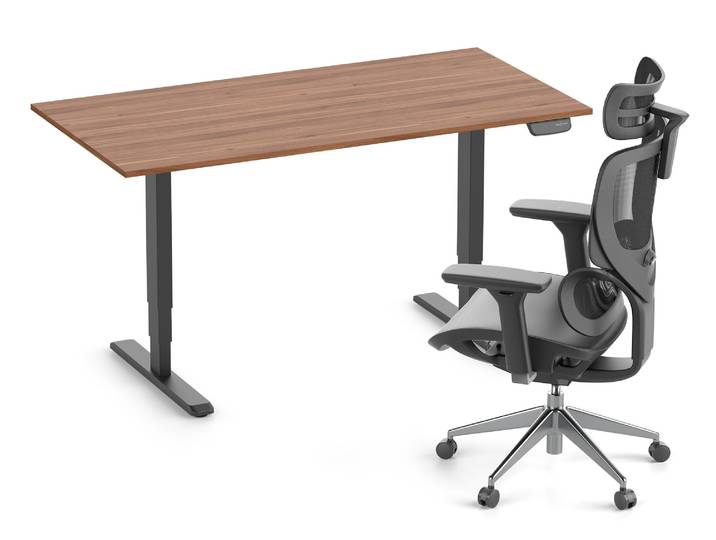 PRIMUS + Stuhl SENTA FX 160x80 Schwarz Nussbaum