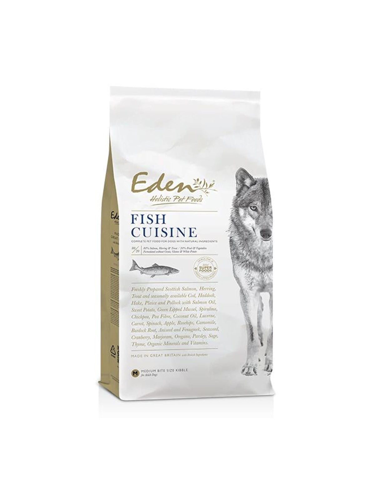Eden 80/20 Fish Cuisine Medium Kibble Size 2kg