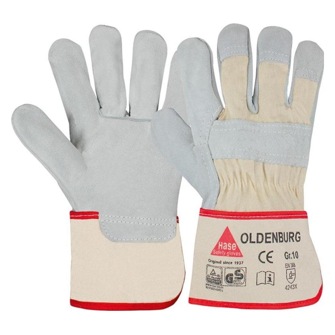 Hase Handschuh Oldenburg, Rind spaltleder,Gr.10 (10) (4018949217102)