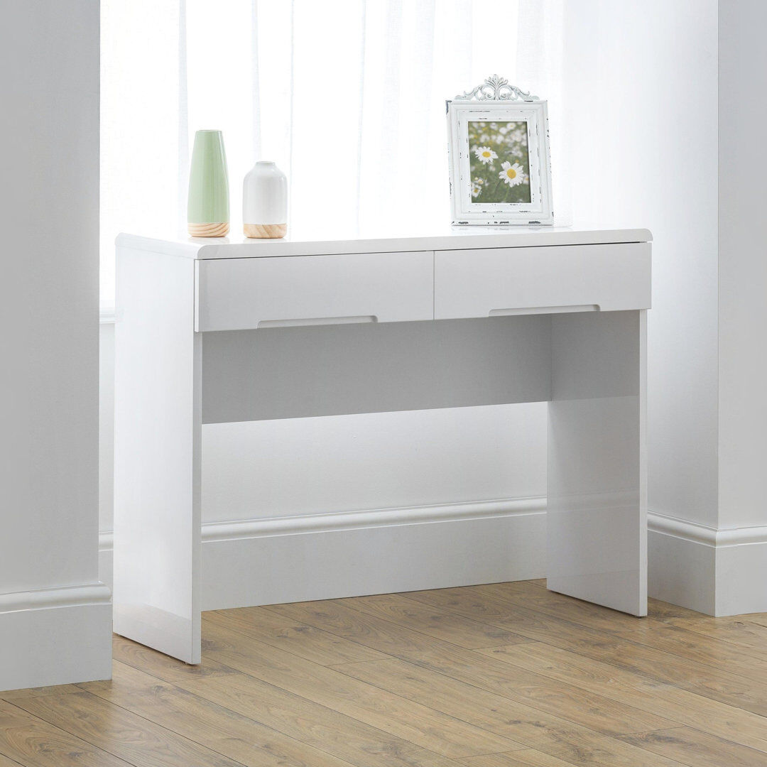 Zipcode Design Meldrum Dressing Table White 77cm H X 100cm W X 35cm D