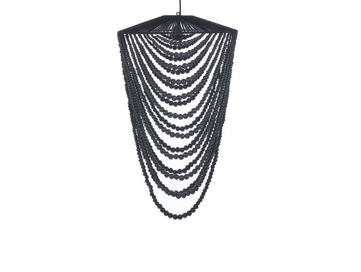 Lustre bois et fer noir 47x47x80cm