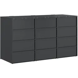 vidaXL, Gartenhaus + Gartenschrank, Oltonus (Edelstahltür ohne Pflanzkasten)