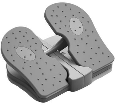 Smart Shopping Spot Foldable Mini Stepper Portable Foot Pedal Exerciser For Home Office Fitness grey