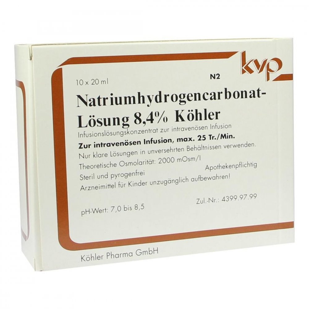 Köhler Pharma GmbH Natrium Hydrogencarbonat 8,4% 02699926