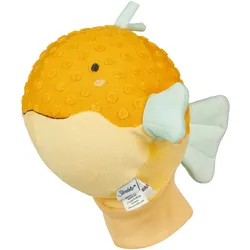 Handpuppe STERNTALER "Kugelfisch", orange (gelb), Puppen, Kinder, Flauschstoff