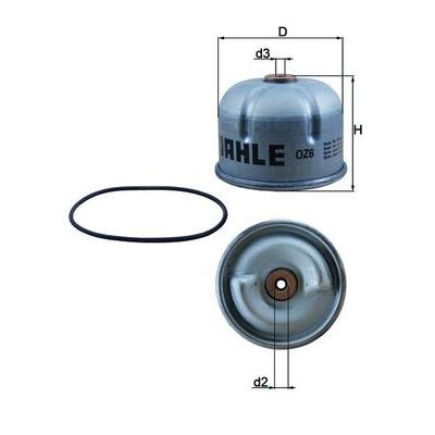 KNECHT Ölfilter OZ 6D Zentrifuge 62mm für Ford LAND ROVER