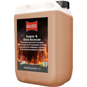 Ballistol Kaminscheibenreiniger Kamofix 25405, Schaum, wirkt selbsttätig und rückstandsfrei, Kanister 5 Liter