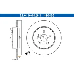 Bremsscheibe ATE 24.0110-0428.1