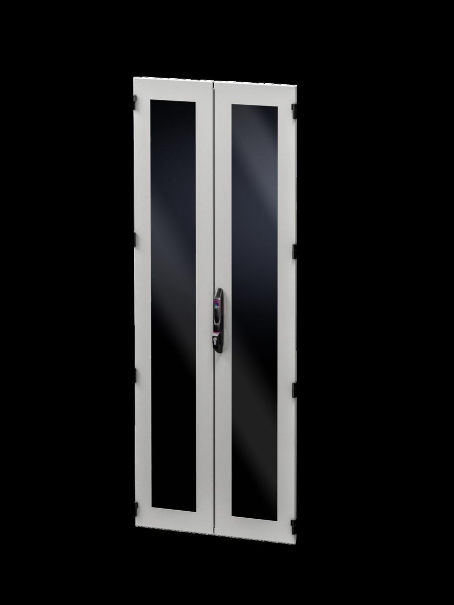 RITTAL Stahlblech-Sichttür, DK 5301437 vertikal geteilt für VX IT, 800x2000 mm