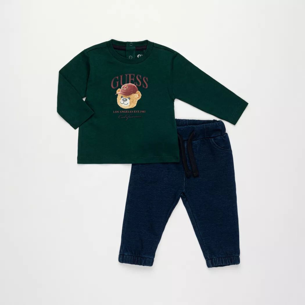 Guess - Set: T-Shirt und Hose, 12 Monate, Grün